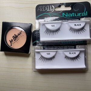 Ardell Natural Black False Eyelashes and Joe Blasco Peach Protouch‎ Set